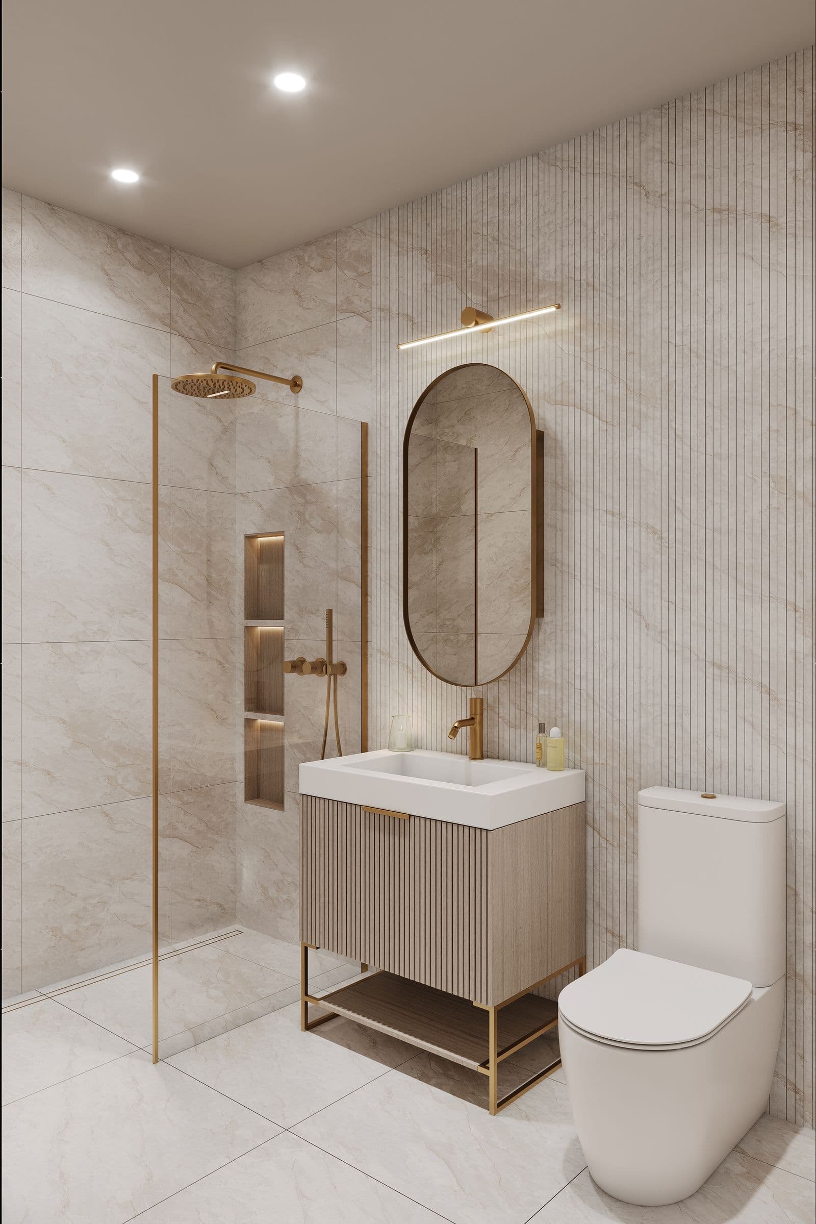 interior render · primary bath